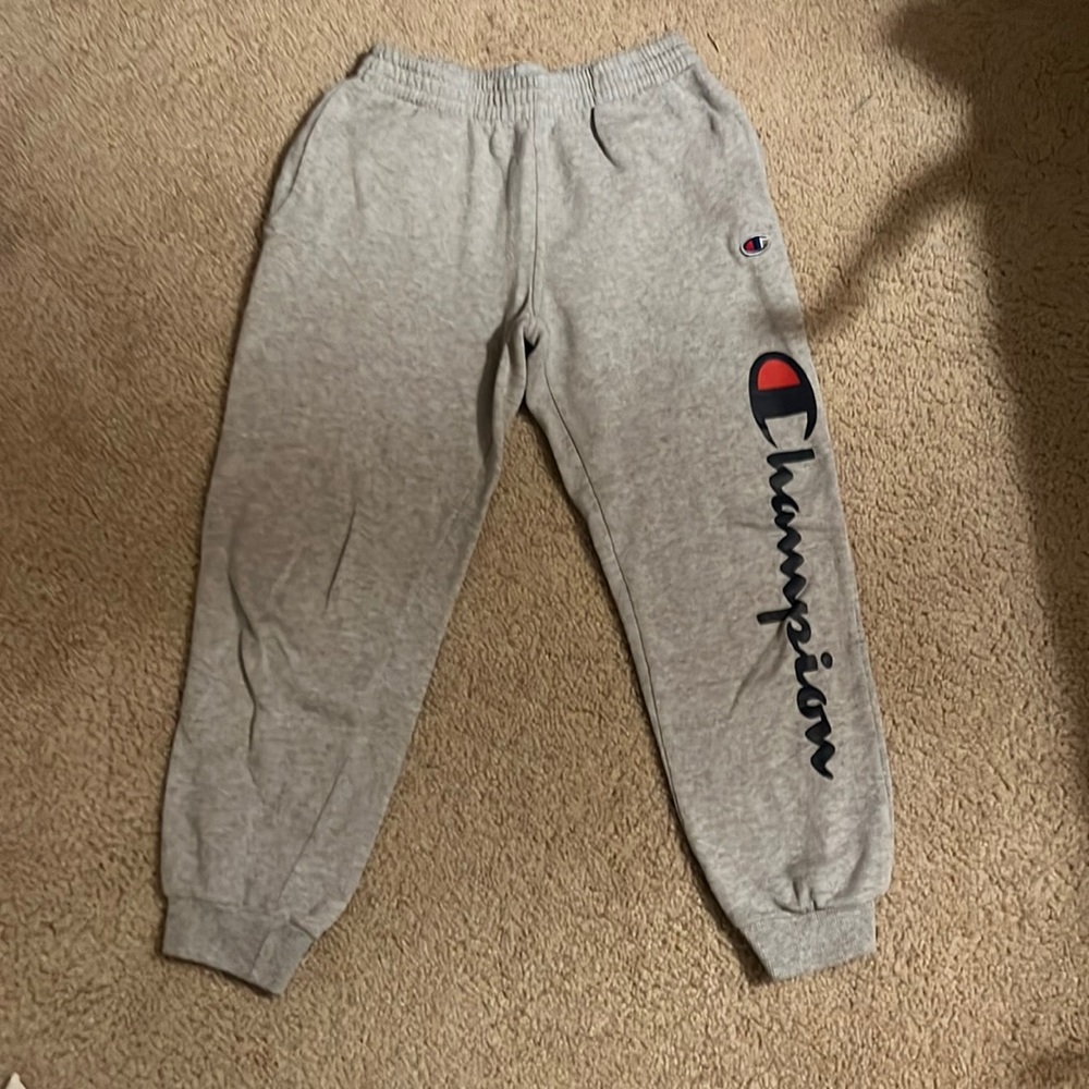 Medium sized gray champion sweatpants